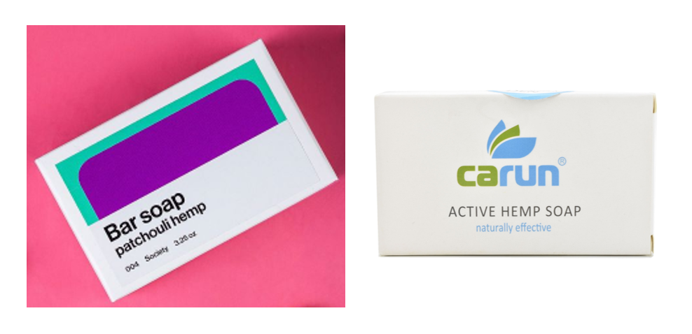 Carun Active Hemp Soap and Patchouli Hemp Bar Soap