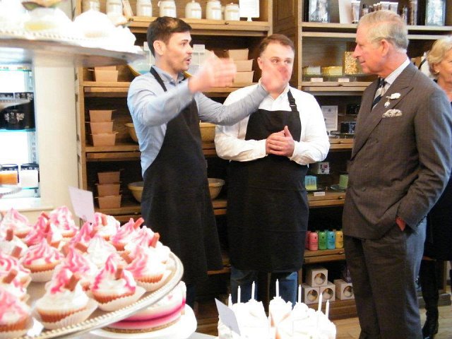 Prince Charles visiting Yorkshire Soap